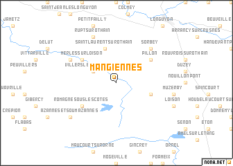 map of Mangiennes