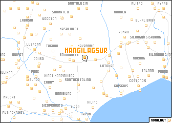 map of Mangilag Sur