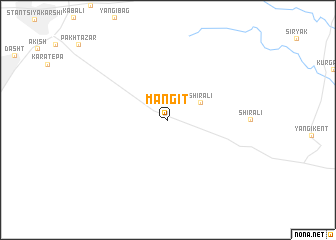 map of Mangit