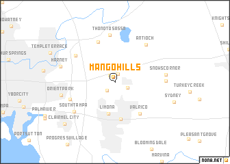 map of Mango Hills