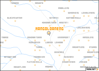 map of Mangoloaneng