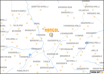 map of Mangol