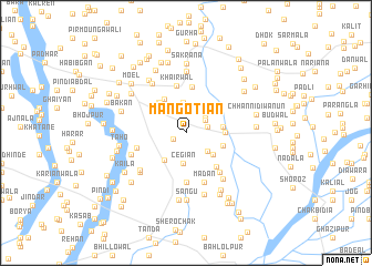 map of Mangotiān