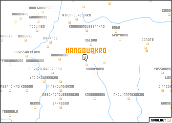 map of Mangouakro