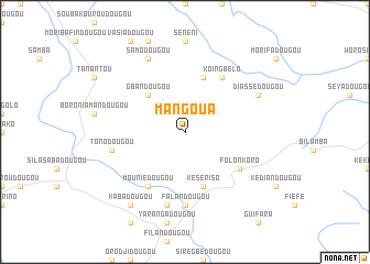 map of Mangoua