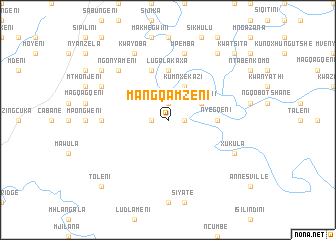 map of Mangqamzeni