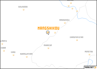 map of Mangshikou
