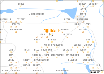 map of Mångsta