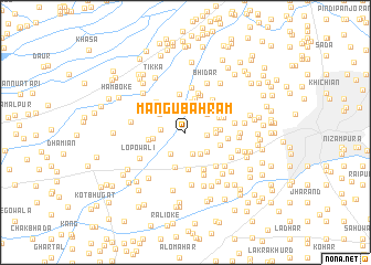 map of Mangu Bahrām