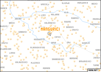 map of Mangurići