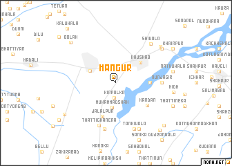 map of Mangūr