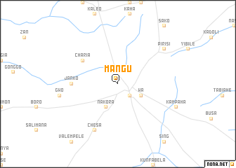 map of Mangu