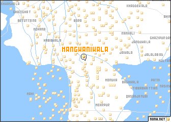 map of Mangwānīwāla