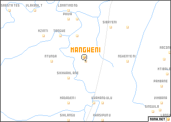 map of Mangweni