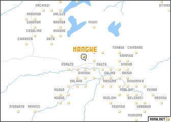 map of Mangwe