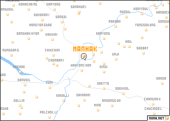 map of Manhak