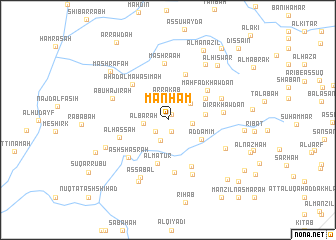 map of Manḩam