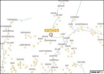 map of Manhān