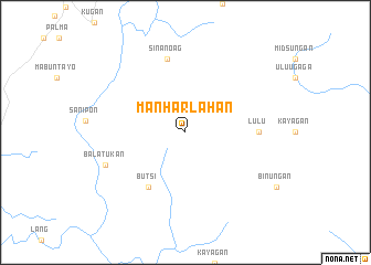map of Manharlahan