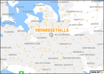 map of Manhasset Hills