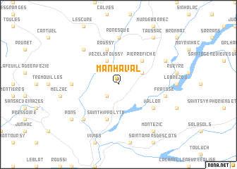 map of Manhaval