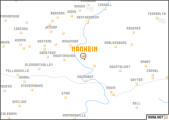 map of Manheim
