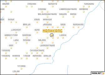 map of Mān Hkang