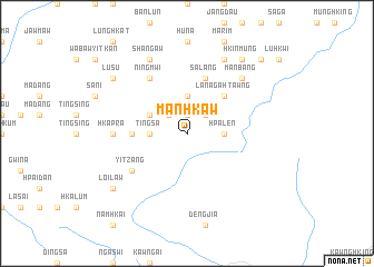 map of Mān Hkaw