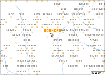 map of Mān Hkēm