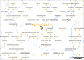 map of Mān Hko-pyen