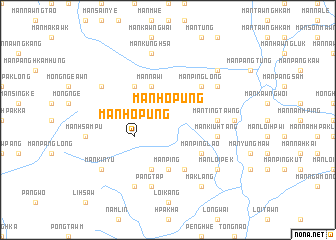 map of Mān Ho-pūng