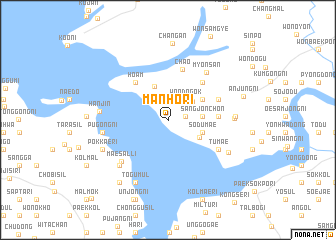 map of Manho-ri