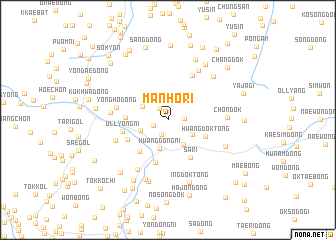 map of Manho-ri