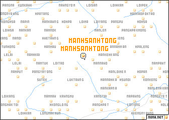 map of Mān Hsanhtong