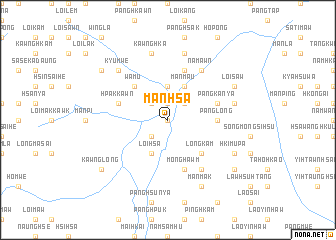 map of Mān Hsa