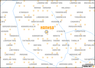 map of Mān Hsa