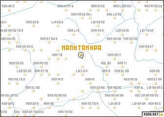 map of Mān Htam-hpa