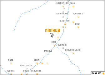 map of Manḩūb