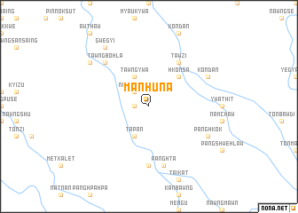 map of Mān Huna