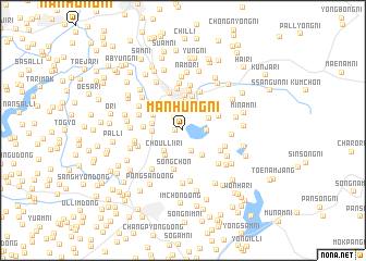 map of Manhŭng-ni