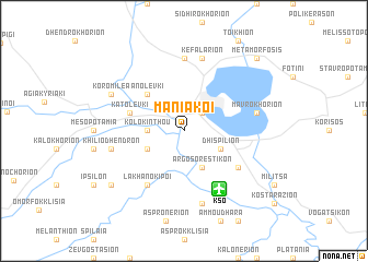 map of Maniákoi