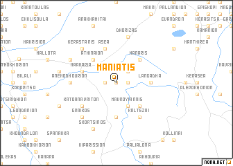 map of Maniátis