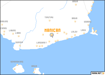 map of Manican