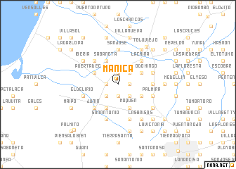 map of Manica