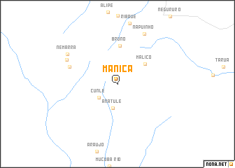 map of Manica