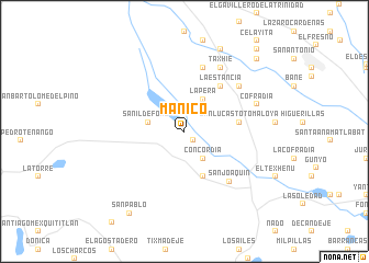 map of Manico