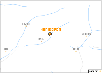 map of Manīkaran