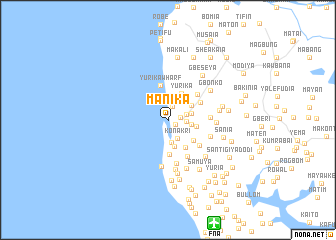 map of Manika