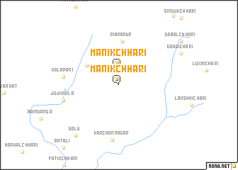 map of Mānikchhari