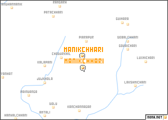 map of Mānikchhari